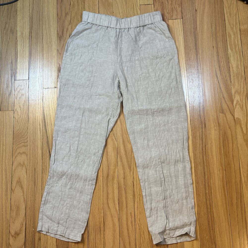 Quince 100% European Linen Tapered Ankle Pants Women’s Size XS Flax